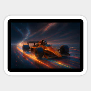 Retro Racing Legend - Golden Speed Dream Sticker